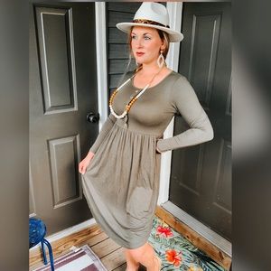 🥰sold🥰Olive Dress NWT